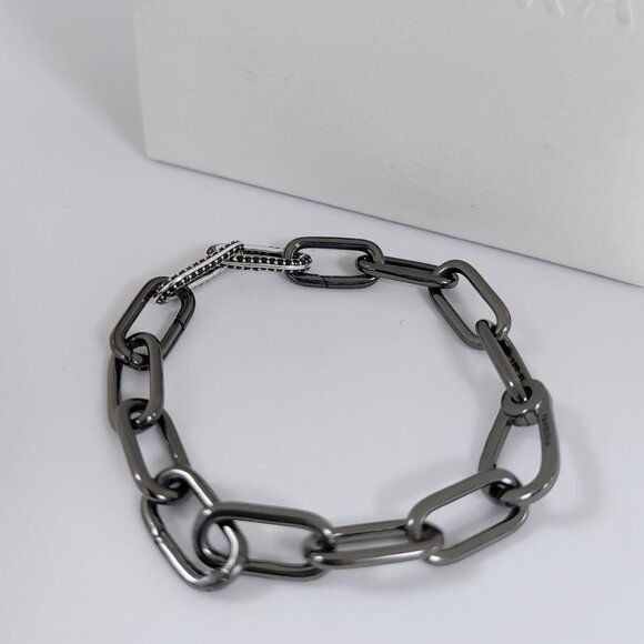 Pandora ME Link Chain Bracelet, Ruthenium-Plated 17.5cm (6.9 inch) - Picture 1 of 6